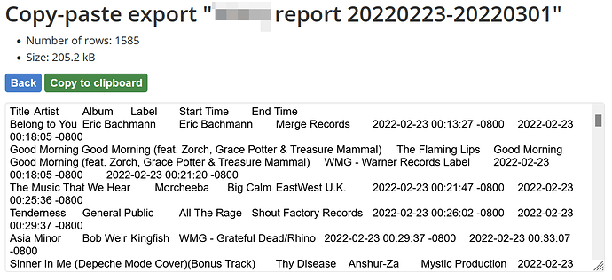 Report copy-paste form