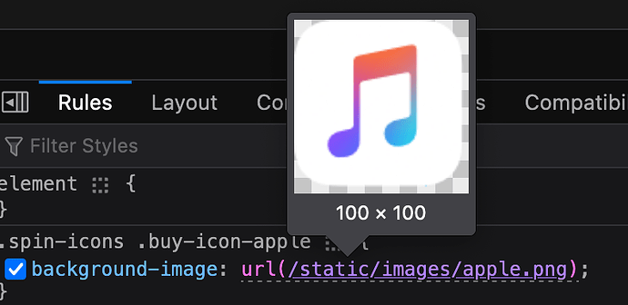 Apple Music Icon (doesn't span entire canvas/fill to bottom right corner)